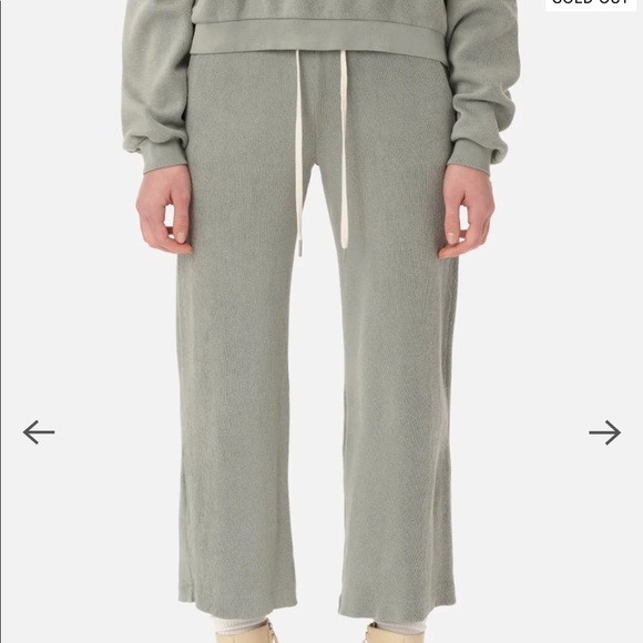 John Elliot Thyme corduroy Cropped Sweatpants - Picture 3 of 12